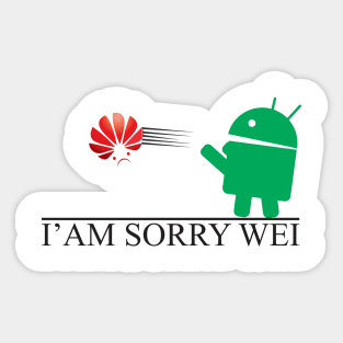 android vs huawei Sticker